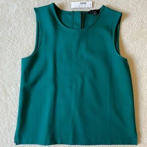 NWT J.Crew Jeweled button-back ponte top